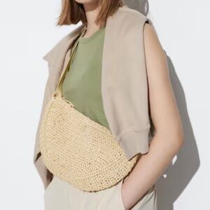 Sold. Uniqlo woven crossbody bag